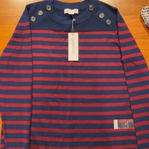 Women’s striped long sleeved sweater